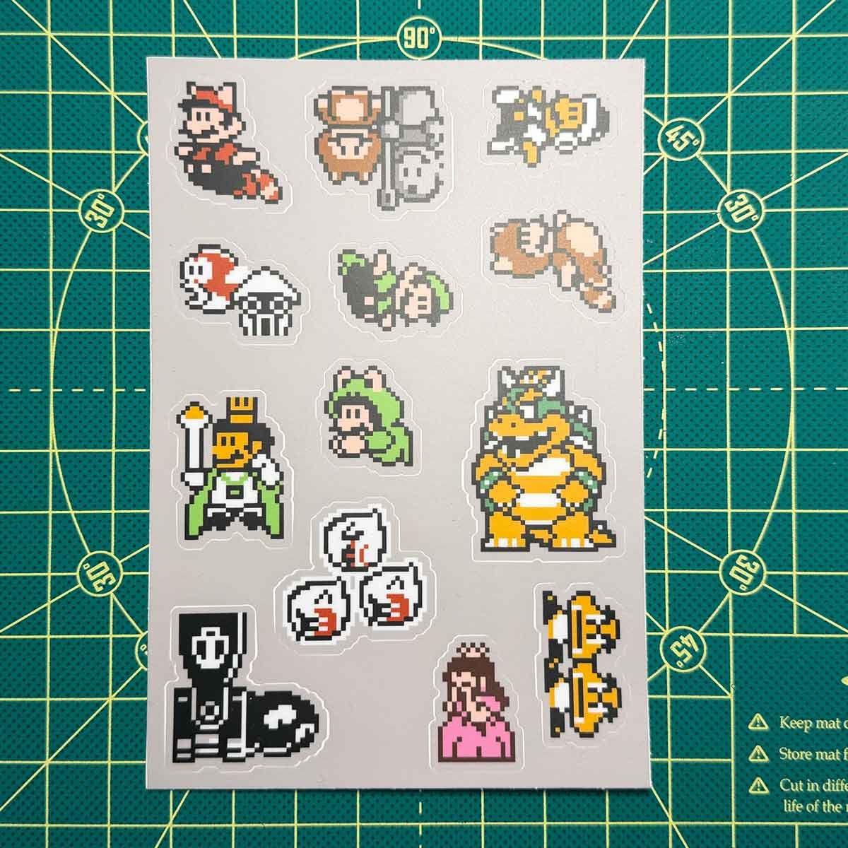 Super Mario Bros. 3 - 8-Bit Kiss-Cut Sticker Sheet